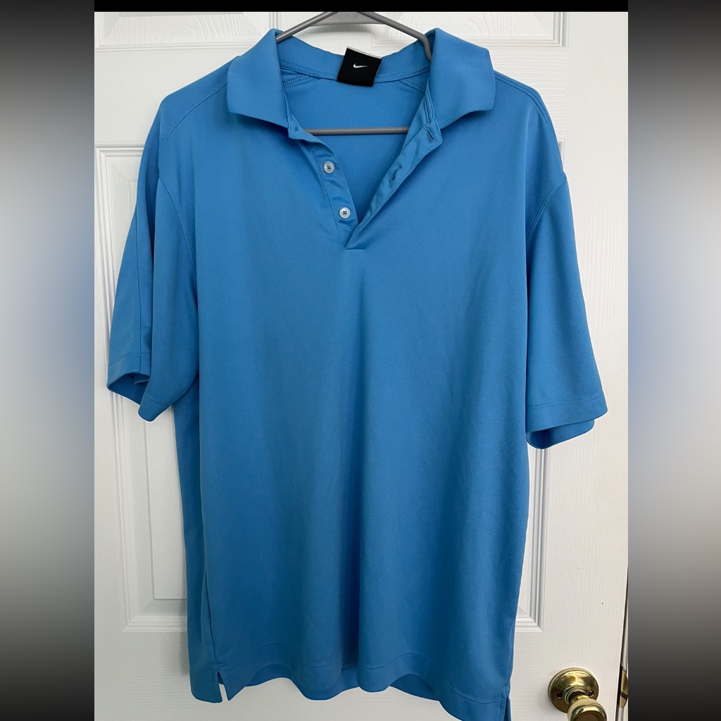 Blue Nike Golf Short Sleeve